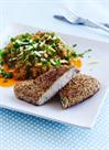 Grillet sesamtun med peanutbroccoli